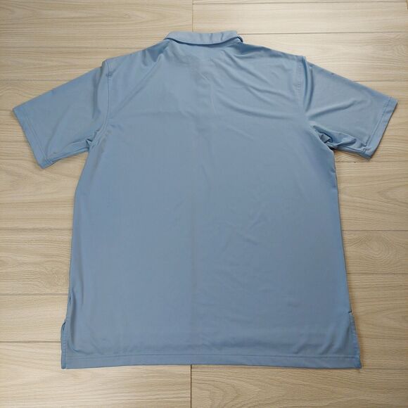 Peter Millar Summer Comfort‎ Golf Polo Shirt Mens XL Blue Hilton Head SC *Flaw* - Picture 3 of 9
